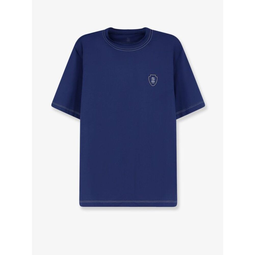 Brunello Cucinelli Men Technical Nylon T-Shirt With Front Logo